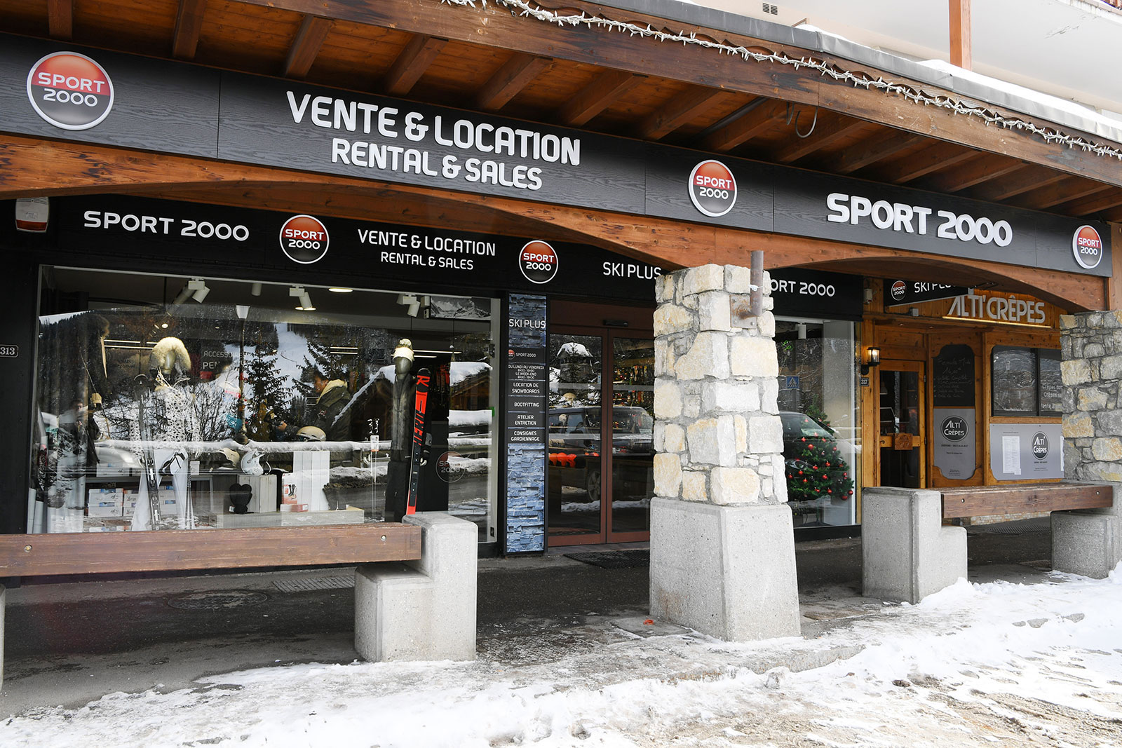 Extérieur d'un magasin Sport 2000 Montagne