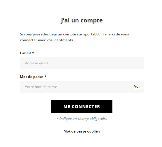 Connexion Sport 2000